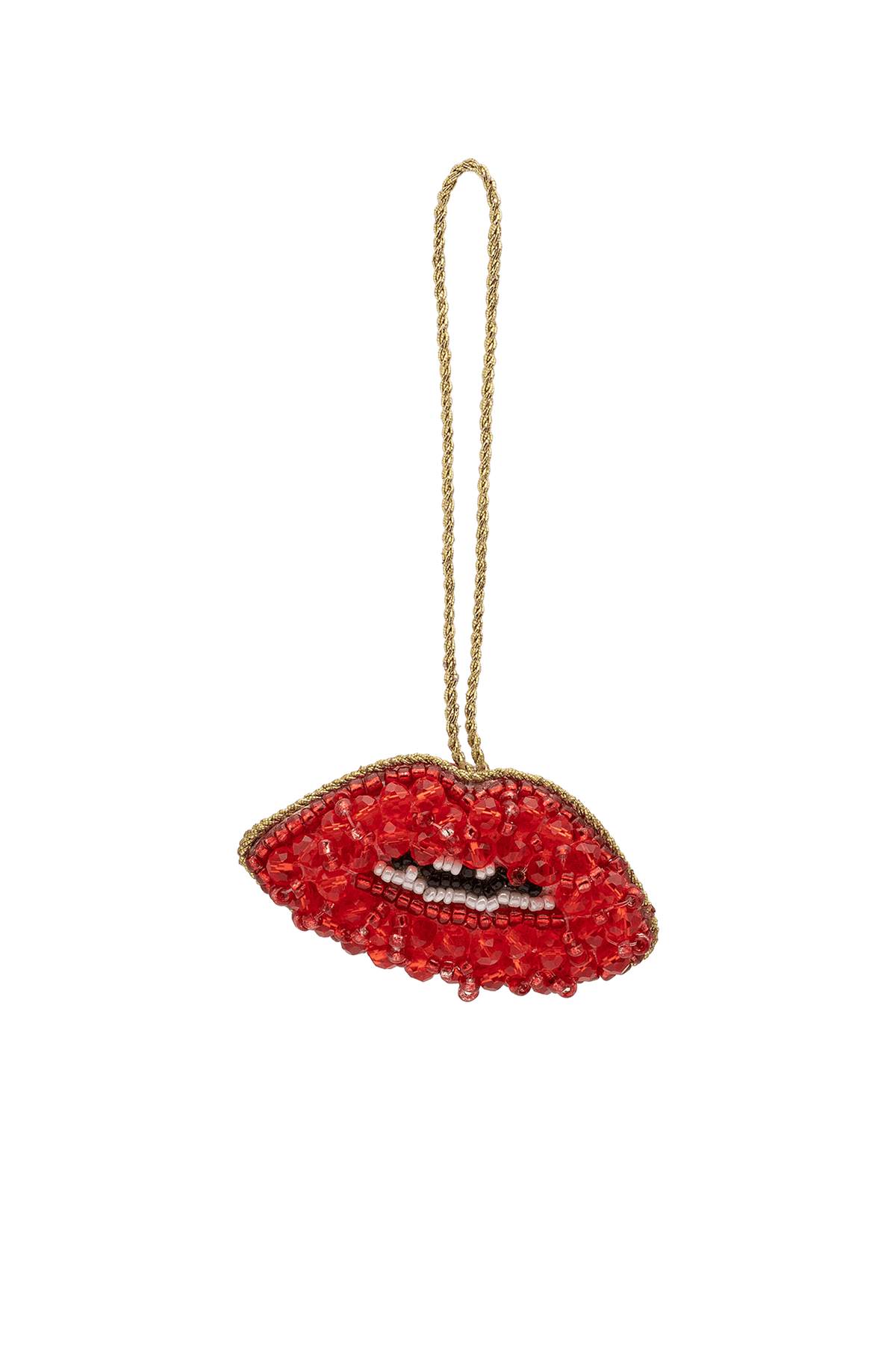 Ozdoba choinkowa Beaded Pout RED