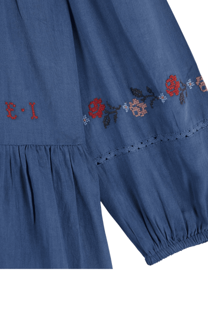 Sukienka Embroidered Blue Cross Stitch OCEAN