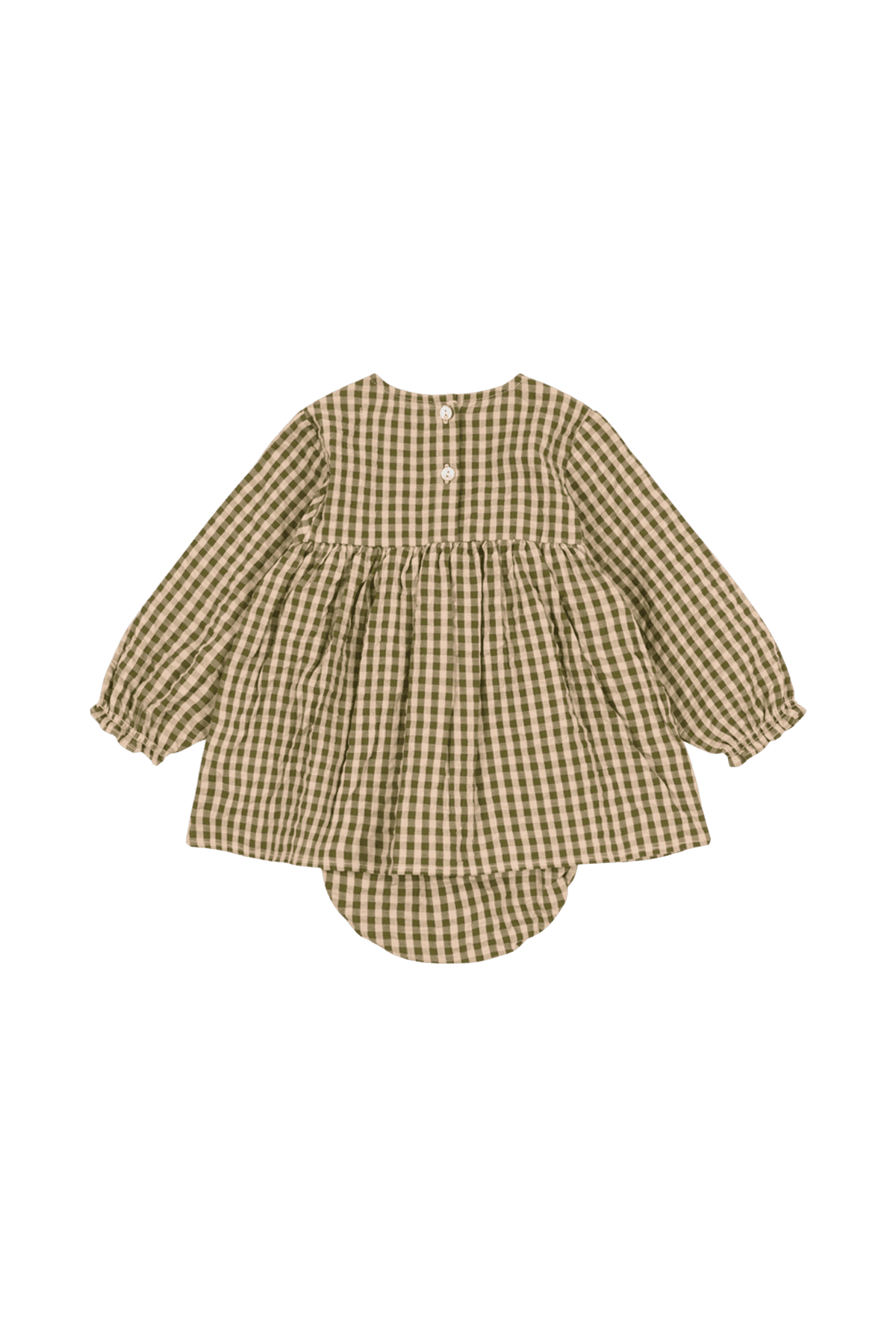 Robe-grenouillère Kim pour bébé AVOCADO CHECK