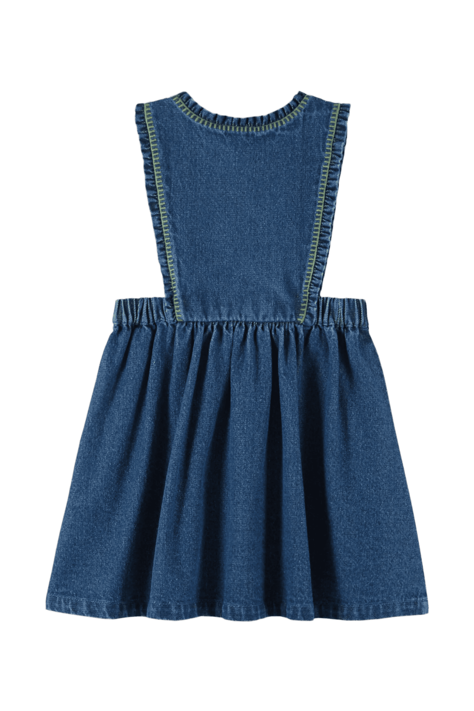 Sukienka Apron Embroidered Denim DENIM