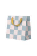 Torba prezentowa S Pale Blue Checkerboard