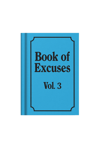 Book Of Excuses Mini Notebook