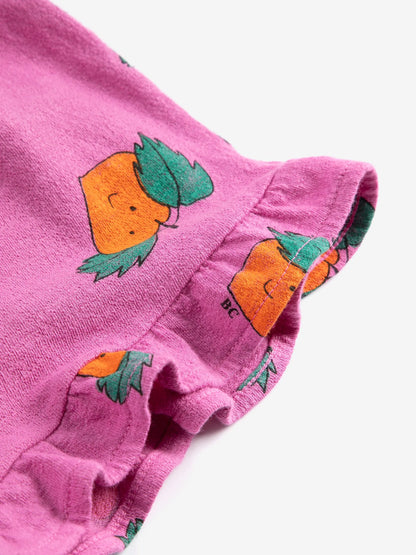 Tangerine all over ruffled shorts Bobo Choses BEBE Concept 