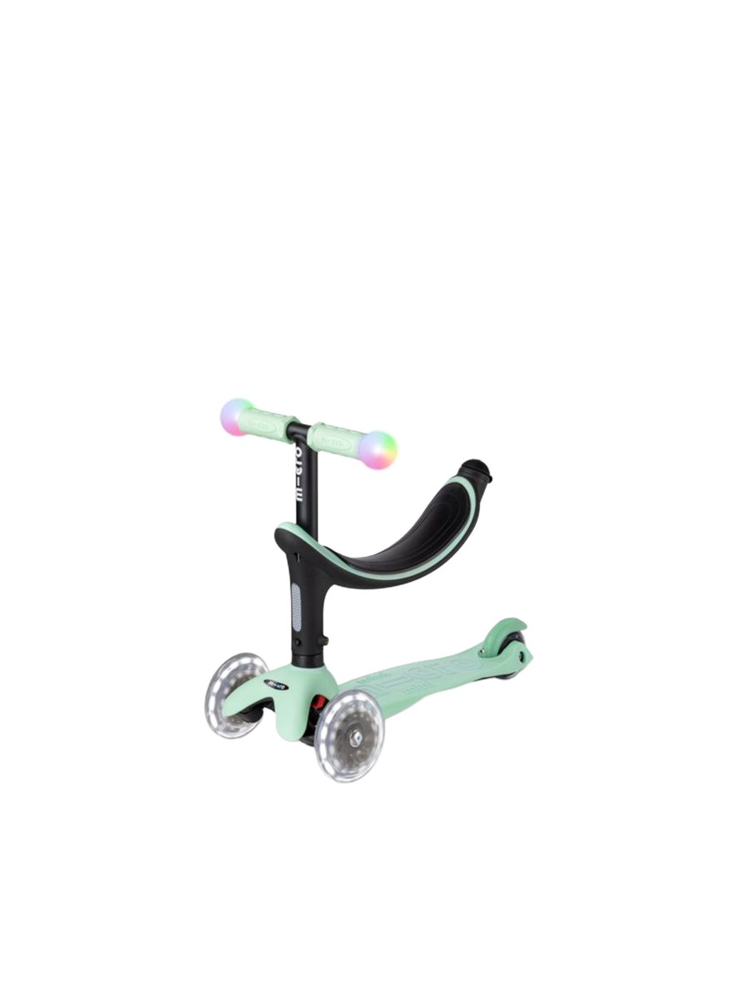 Hulajnoga Mini2Grow Deluxe Magic LED 4w1 Micro BÉBÉ Concept 