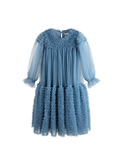 Sukienka Carlotta Dress Dusty Blue C'era una volta BÉBÉ Concept 