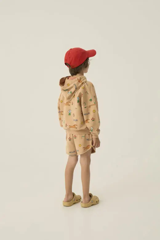 Horses Allover Zipped Sweatshirt The Campamento BEBE Concept 