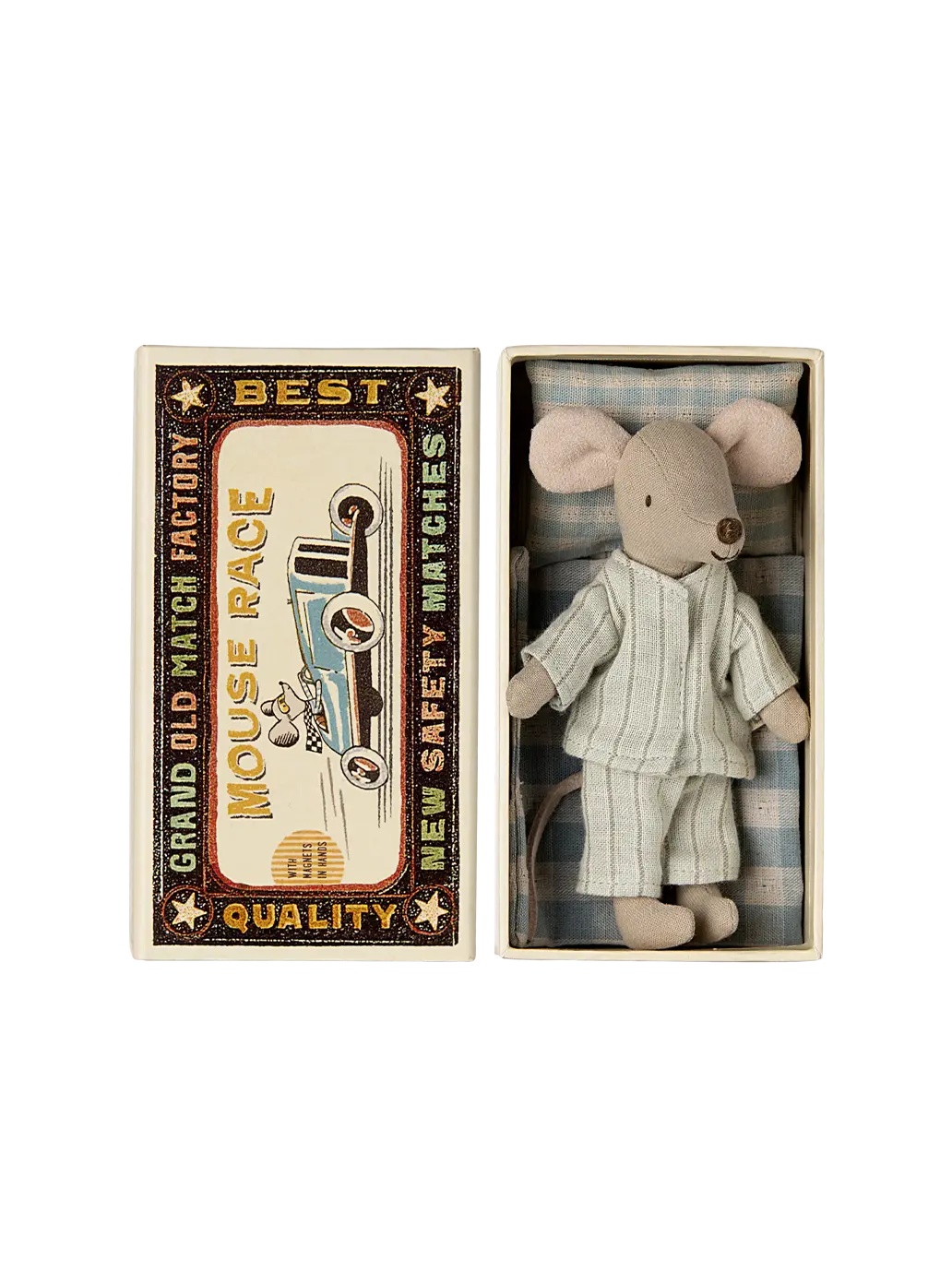 Myszka starszy brat w pudełku po zapałkach Maileg BÉBÉ Concept 