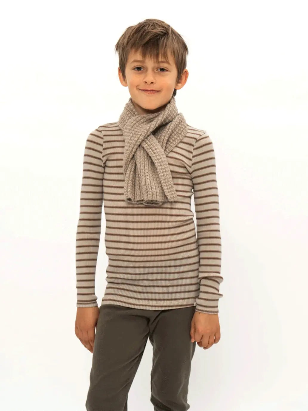 legginsy z prążkowanej wełny merino Arona Minimalisma BEBE Concept 