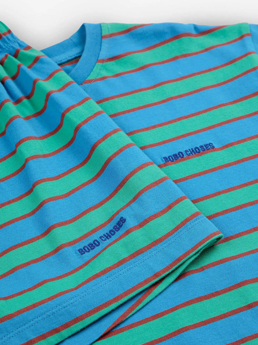 Zestaw Loungewear Stripes z bawełny organicznej Bobo Choses BÉBÉ Concept 