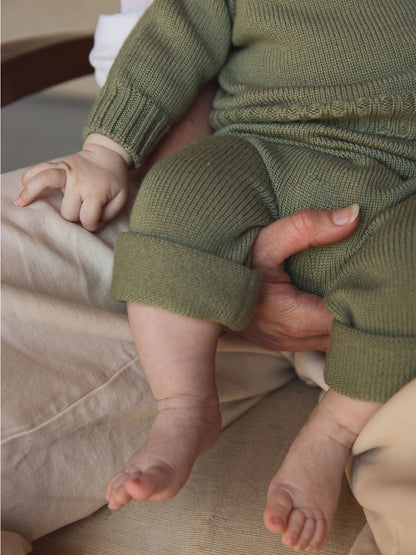 Bezszwowe spodenki z wełny merino Guido Hvid BÉBÉ Concept