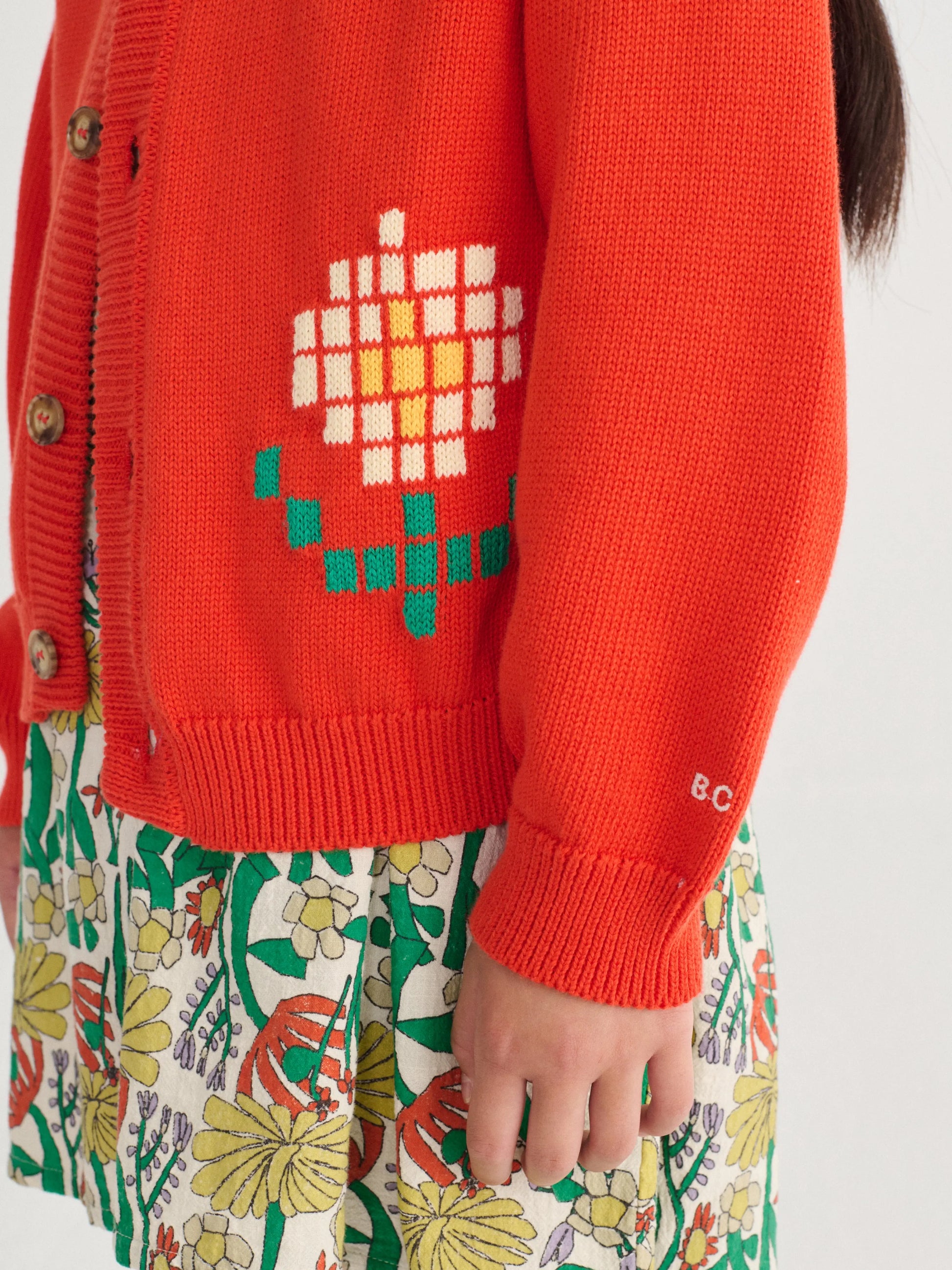 Sweter Pixel Daisy cardigan Bobo Choses BEBE Concept 