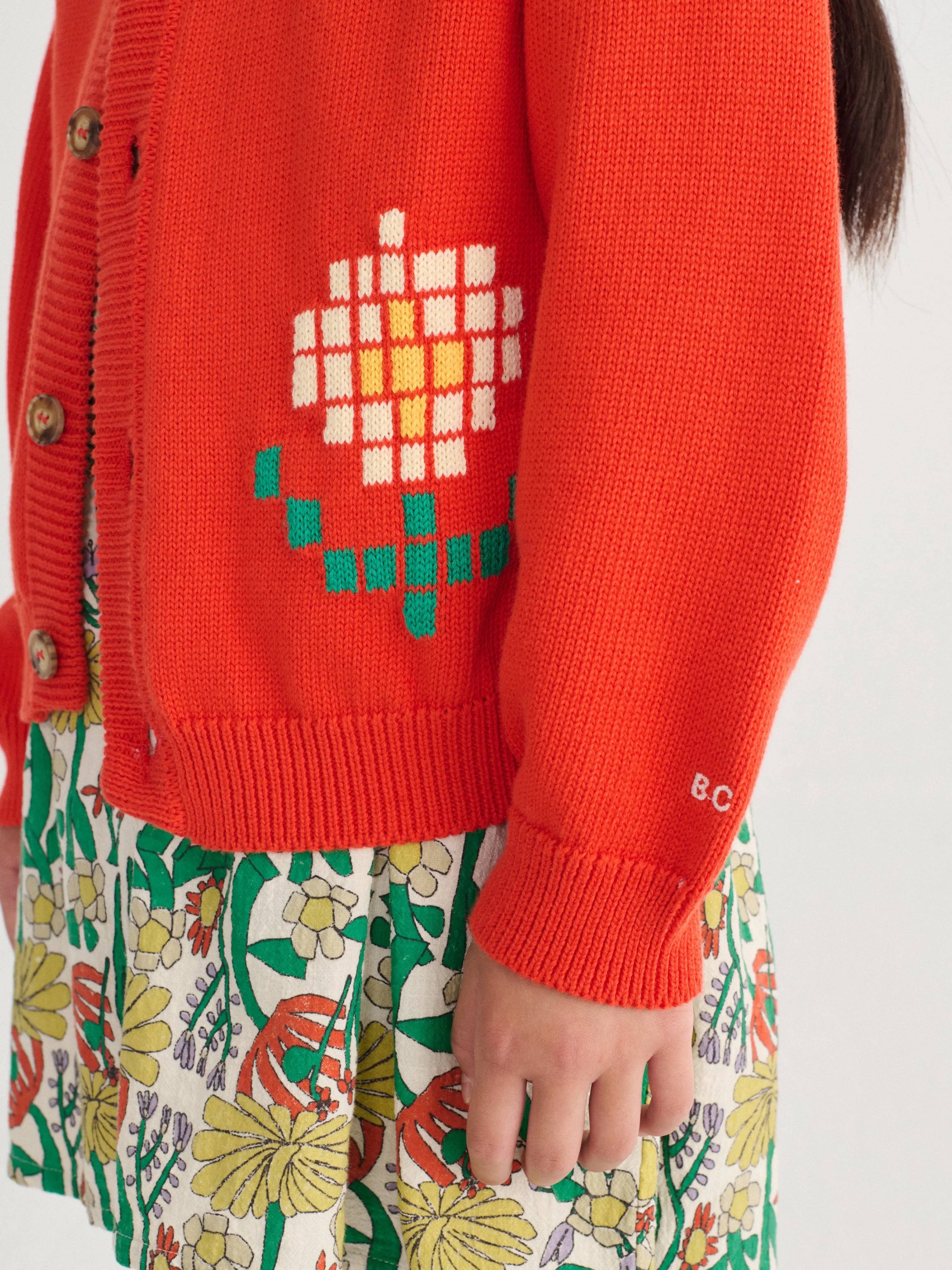 Sweter Pixel Daisy cardigan Bobo Choses BEBE Concept 
