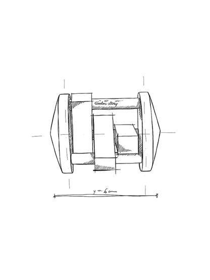Drewniana grzechotka vintage Fieldfare Wooden Story BÉBÉ Concept