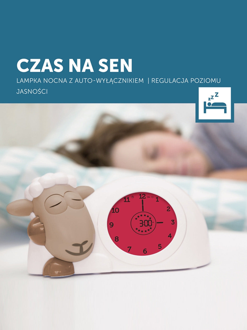 Zegar trener snu Owca Sam Zazu BÉBÉ Concept 