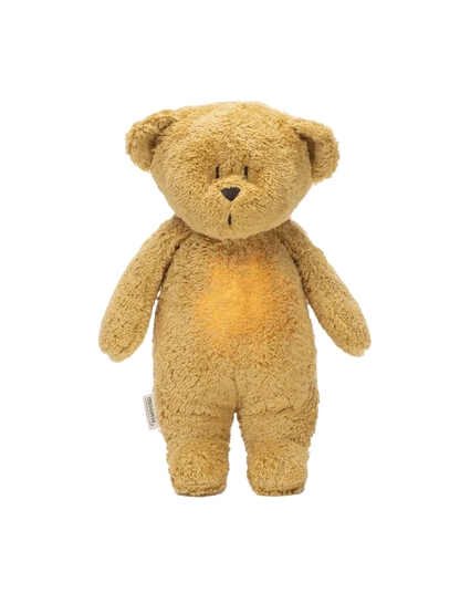 szumiący miś organic z lampką nocną Moonie BÉBÉ Concept