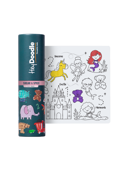 Mata silikonowa do wielokrotnego kolorowania A4 HeyDoodle BÉBÉ Concept 