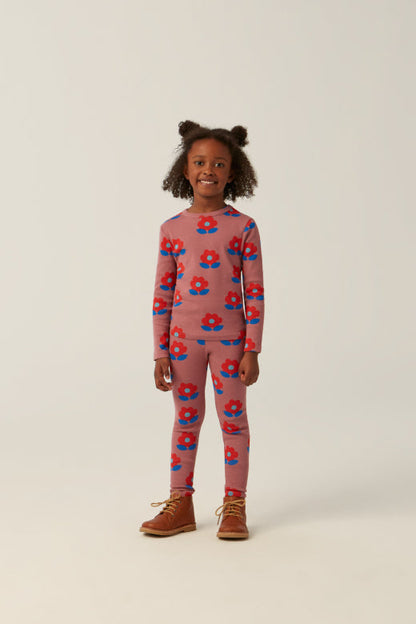 Koszulka Big Flowers Purple Tshirt The Campamento BÉBÉ Concept 