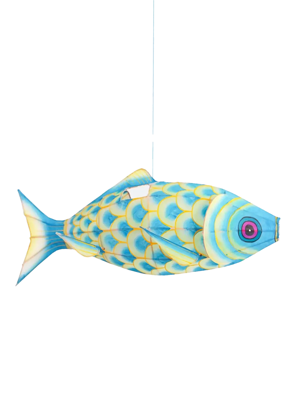 Ręcznie malowany lampion z jedwabiu Large Carp Petit Pan BÉBÉ Concept 