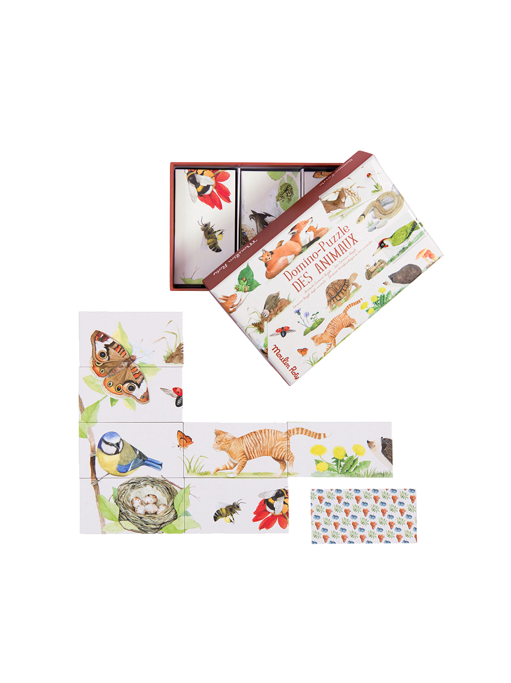 Gra zwierzęce domino Moulin Roty BÉBÉ Concept