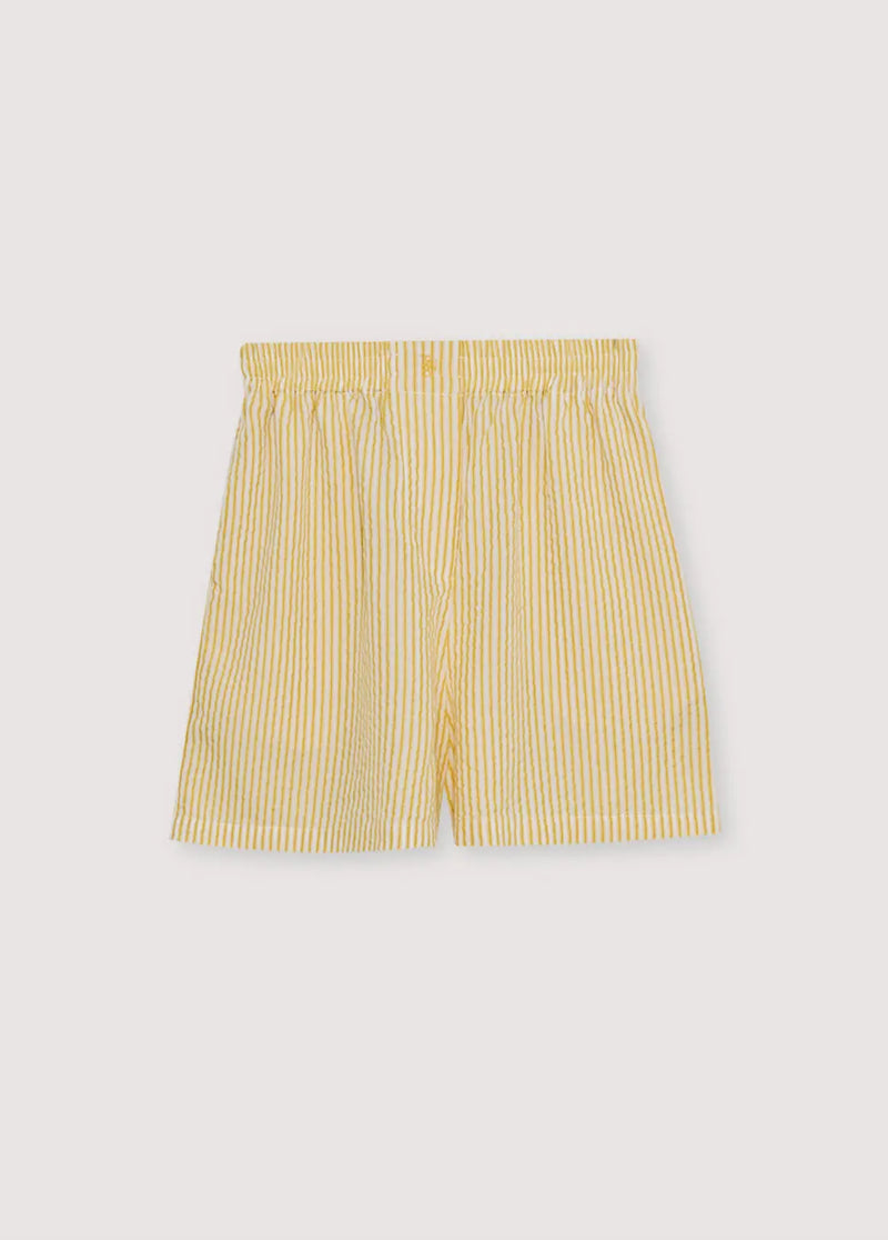 Alheli Woman Short Mimosa Yellow Stripes The New Society BEBE Concept 