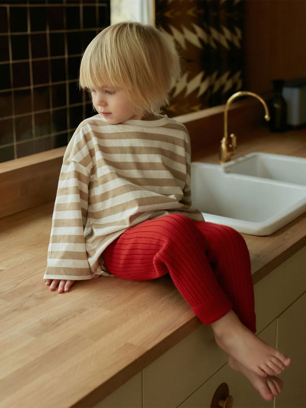 Legginsy z wełny merino dla dzieci Everyday Mille Family BÉBÉ Concept 