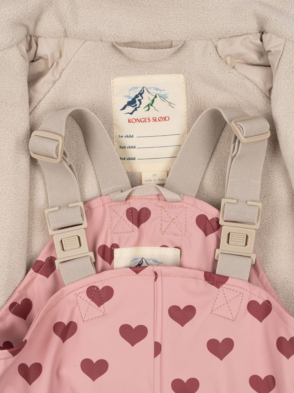 Zestaw przeciwdeszczowy Rainy Palme set girl Konges Slojd BÉBÉ Concept 