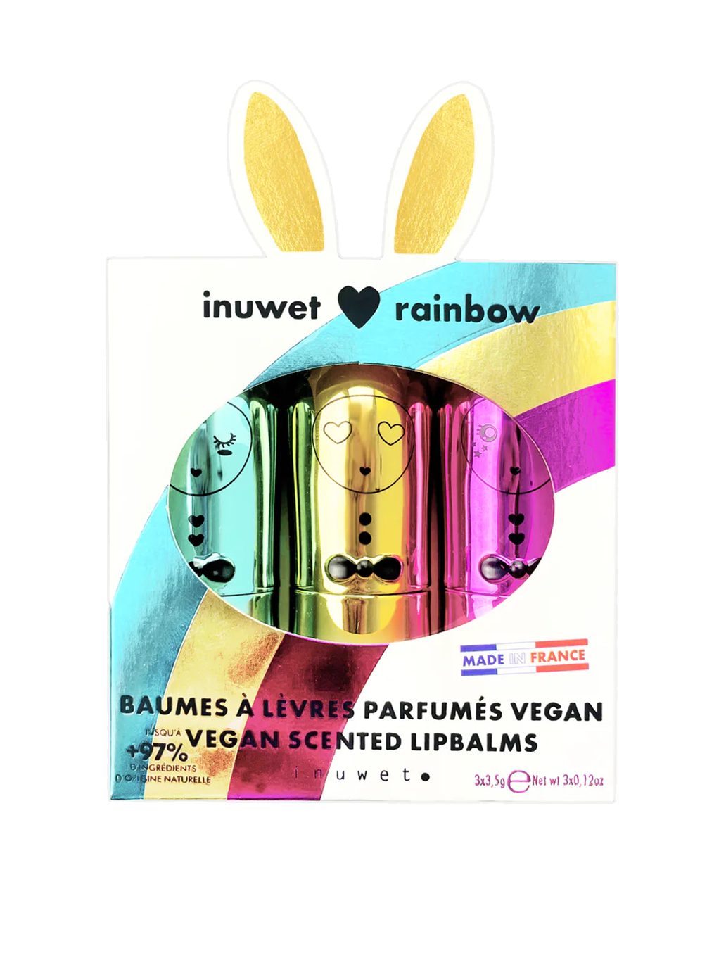 Zestaw balsamów do ust Trio Inuwet BÉBÉ Concept 