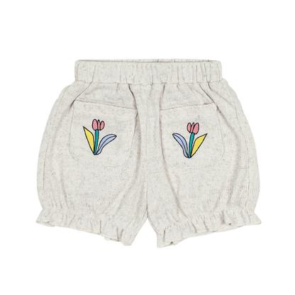 Spodenki Flower Knit Shorts Jelly Mallow BÉBÉ Concept 