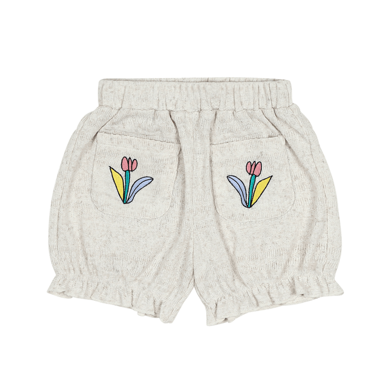 Spodenki Flower Knit Shorts Jelly Mallow BÉBÉ Concept 