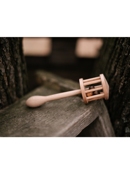 Drewniana grzechotka vintage Nighthawk Wooden Story BÉBÉ Concept