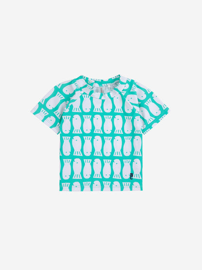 Koszulka kąpielowa Lucky Fish all over swim T-shirt Baby Bobo Choses BÉBÉ Concept 