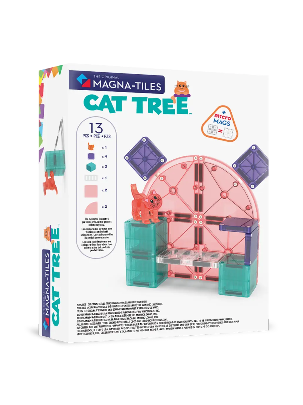 Klocki Magnetyczne Cat Tree Magna-Tiles BÉBÉ Concept 