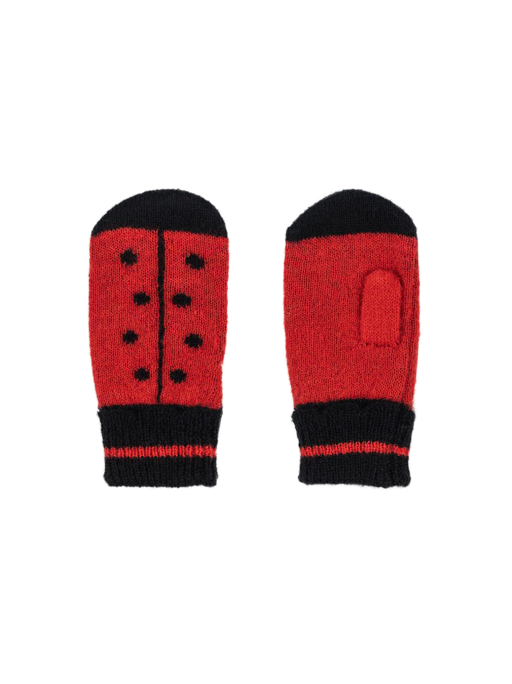 Rękawiczki merino Ladybug mittens Konges Slojd BÉBÉ Concept 