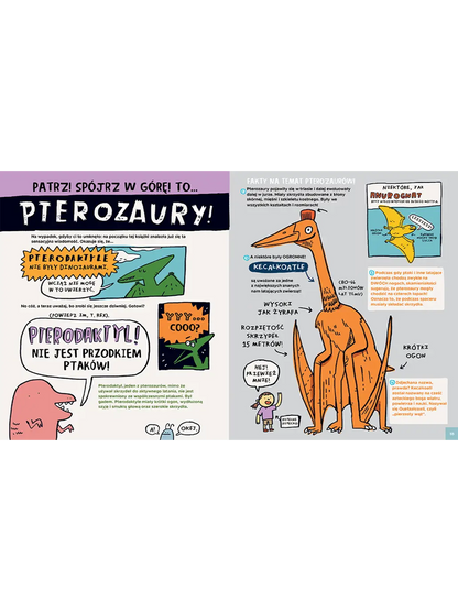 Totalnie wszystko o dinozaurach i innych prehistorycznych bestiach Wydawnictwo Kropka BÉBÉ Concept