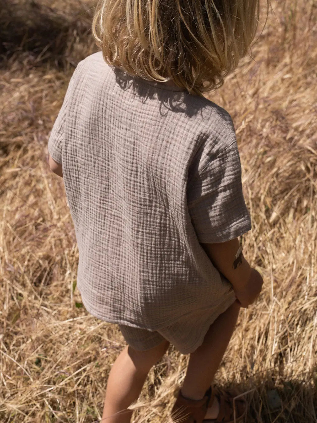 Koszula muślinowa z krótkim rękawem Olive Konges Slojd BEBE Concept 