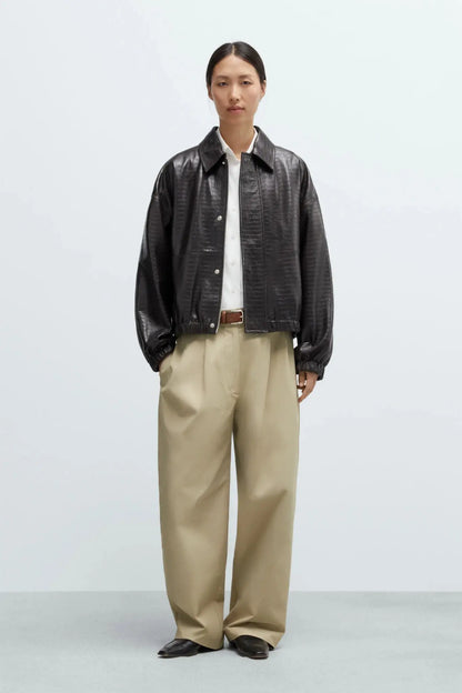 Nappa Bomber Jacket Crocodile Cordera BÉBÉ Concept 