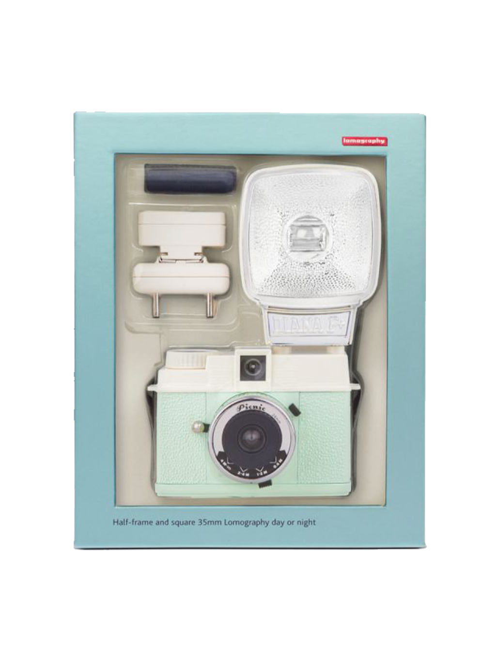 Analogowy aparat Diana Mini &amp; Flash Half-frame &amp; Square Camera Lomography BÉBÉ Concept 