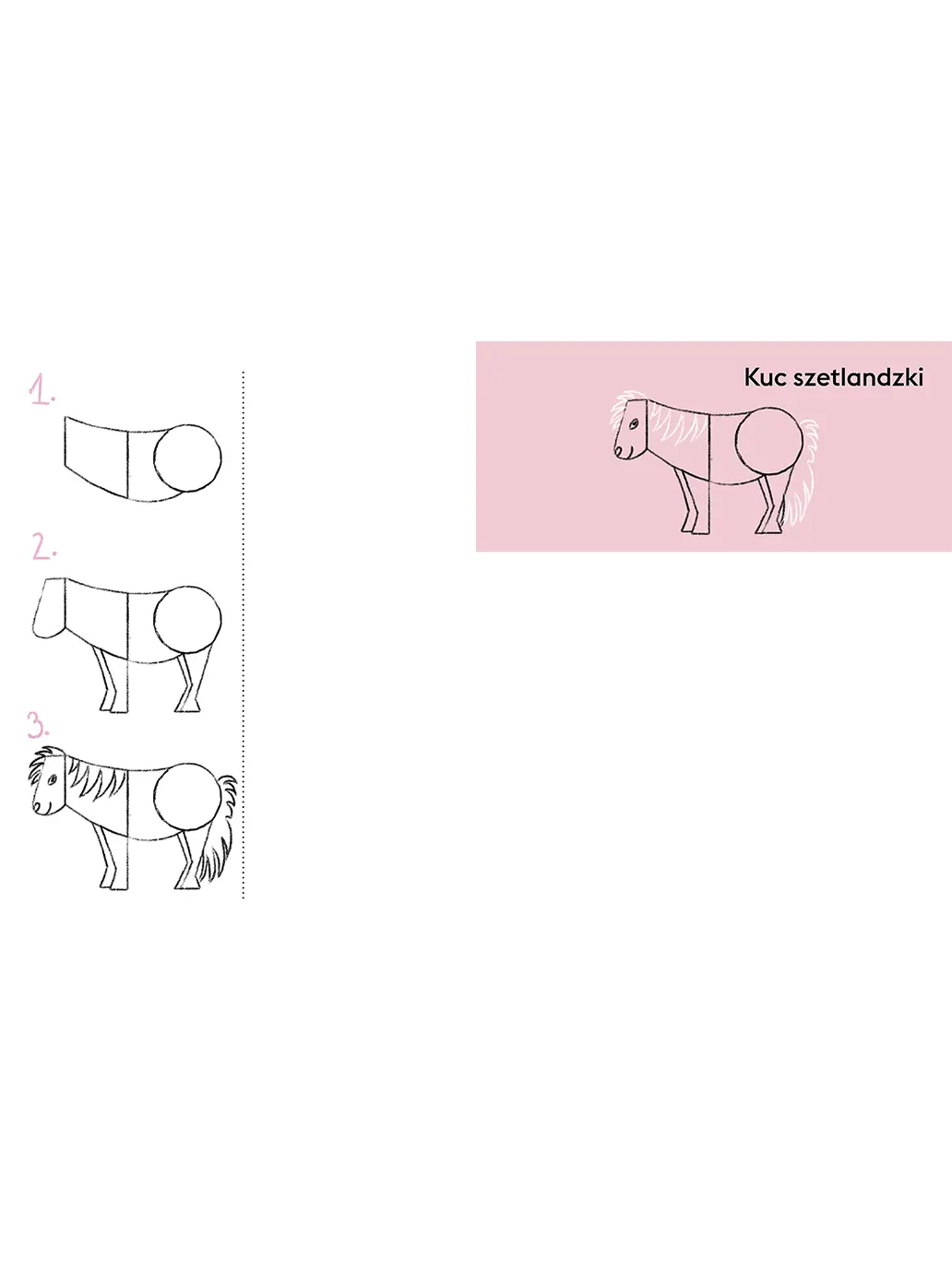 Umiem rysować Konie, Kucyki i Jednorożce Wydawnictwo Kropka BEBE Concept 