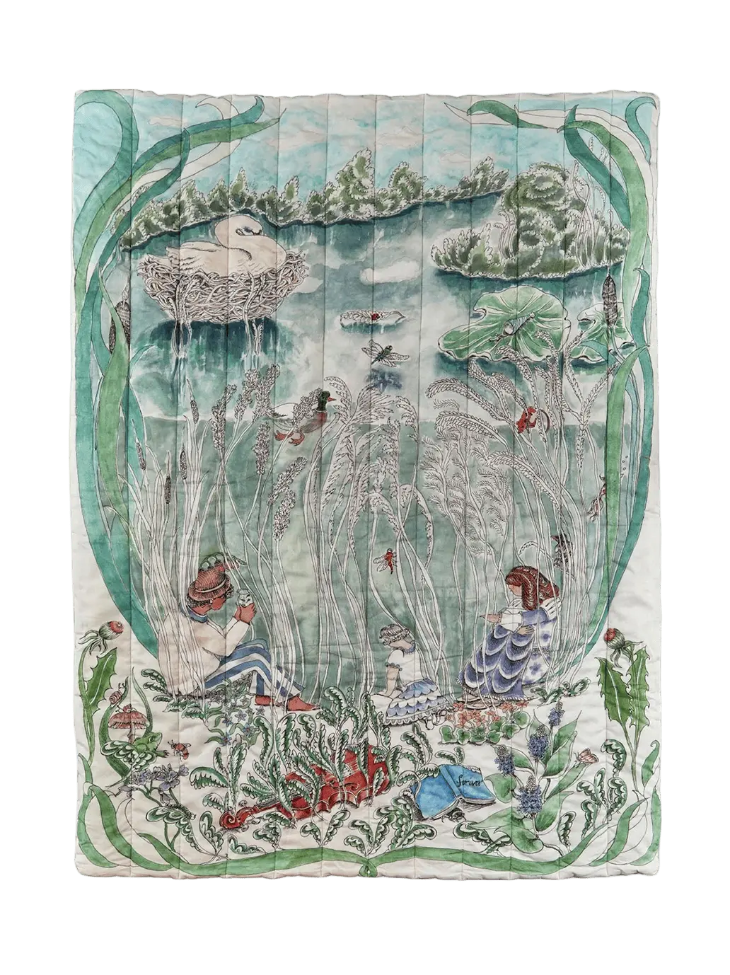 Dwustronna pikowana narzuta z bawełny Forivor BÉBÉ Concept 