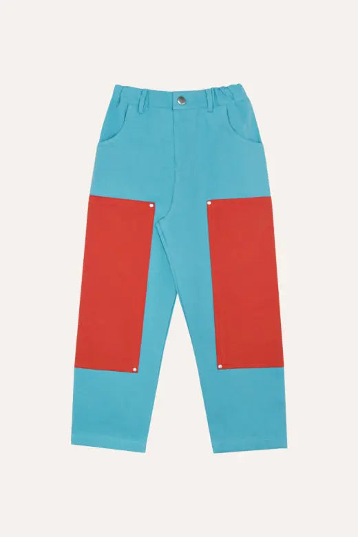 Blue Color Block Trousers The Campamento BEBE Concept 