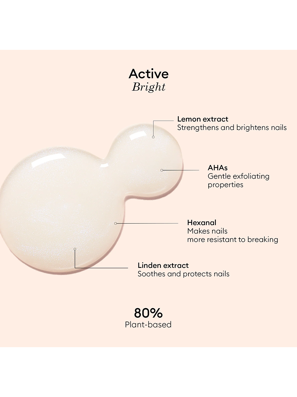 Pielęgnacyjny lakier do paznokci Active Bright BRIGHT
