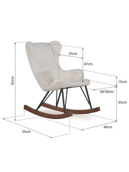 Fotel bujany dla dzieci De Luxe Teddy Quax BÉBÉ Concept 