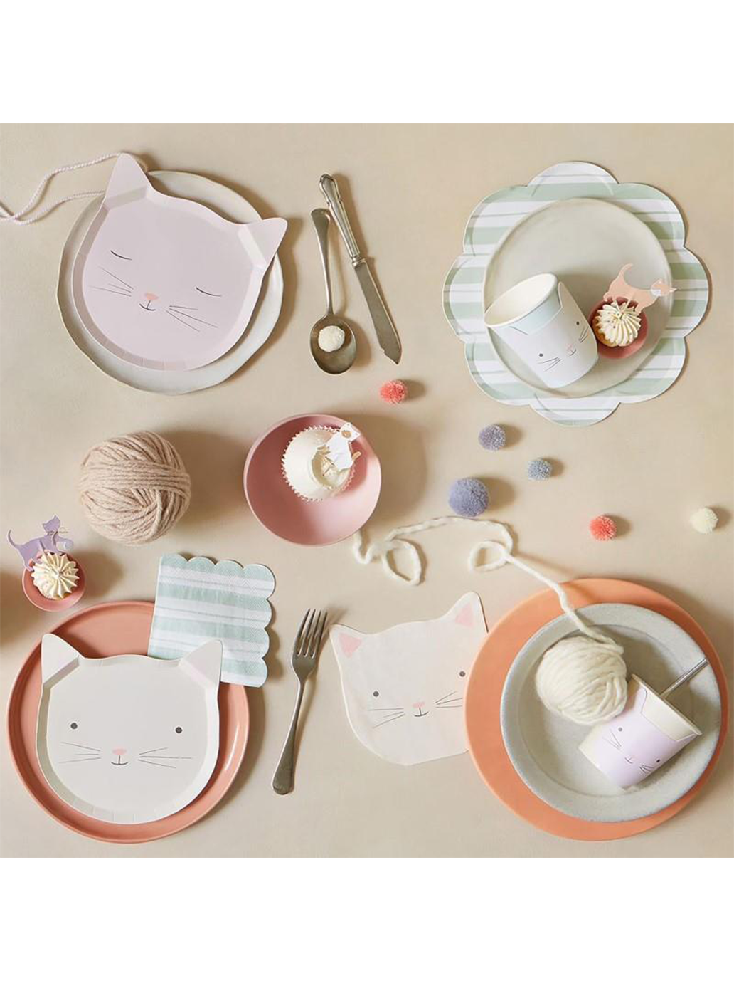 Papierowe talerzyki 8 szt. Meri Meri BÉBÉ Concept 