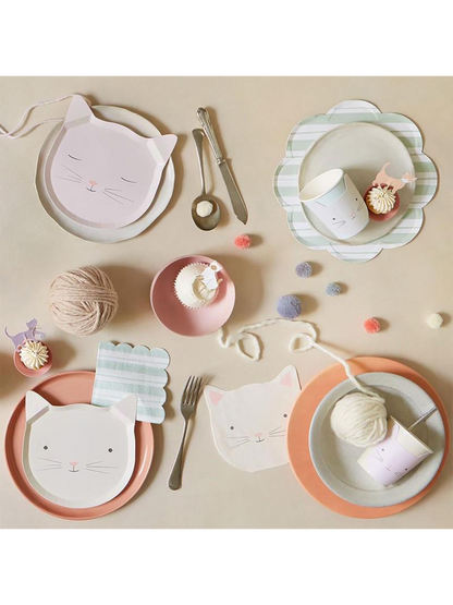 Papierowe talerzyki 8 szt. Meri Meri BÉBÉ Concept 