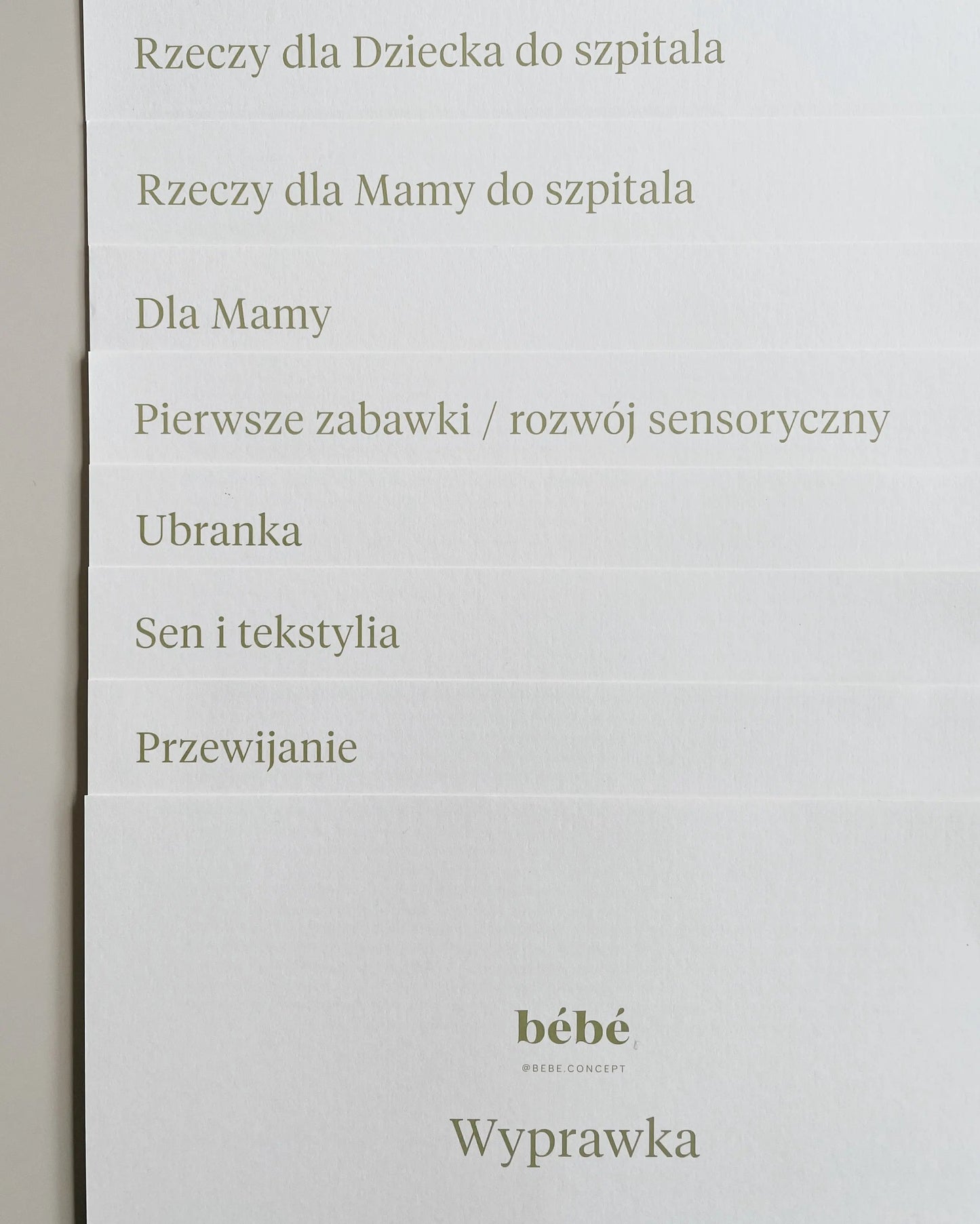 Kompendium Wyprawkowe z teczką bébé concept BÉBÉ Concept