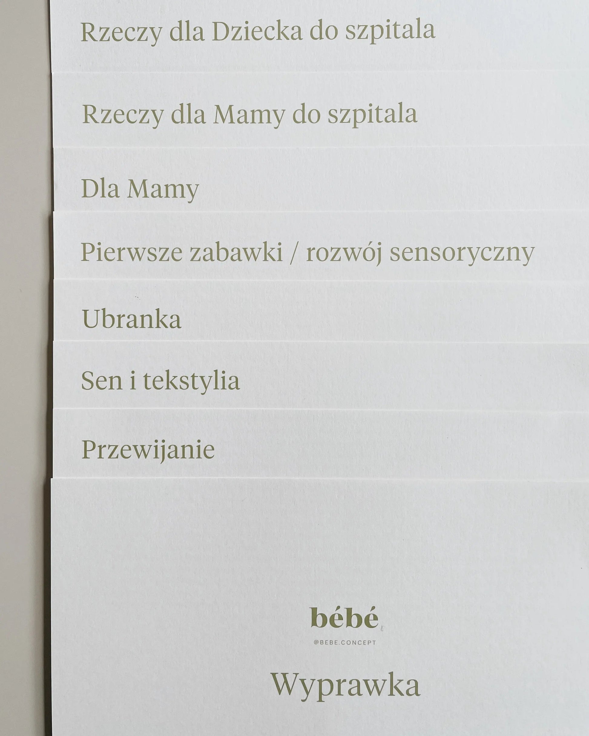 Kompendium Wyprawkowe z teczką bébé concept BÉBÉ Concept