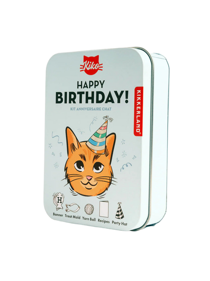 Zestaw dla kota Kobe Cat Birthday Kit Kikkerland BÉBÉ Concept 