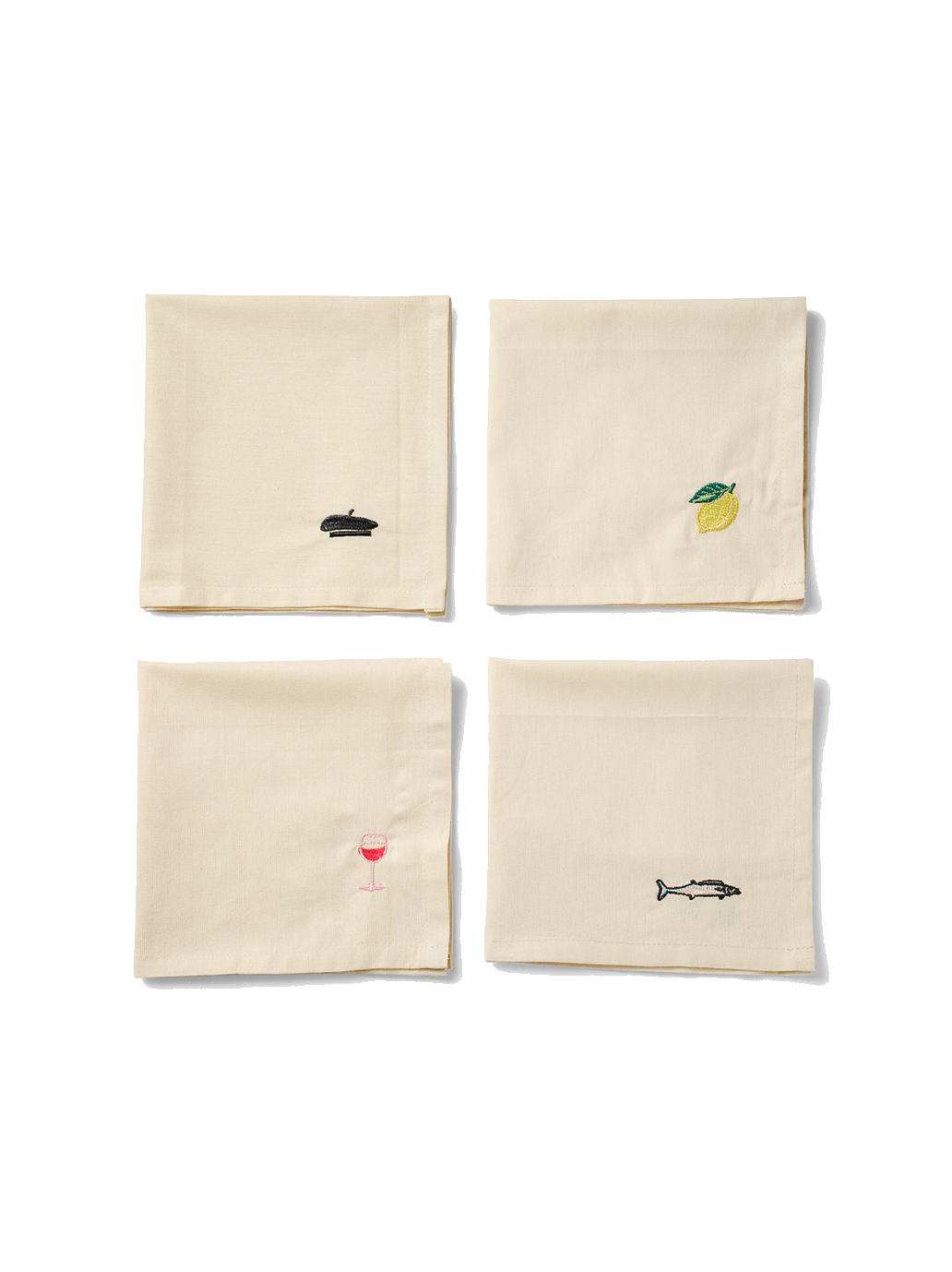 Zestaw bawełnianych serwetek Napkin Set Midnatt BÉBÉ Concept