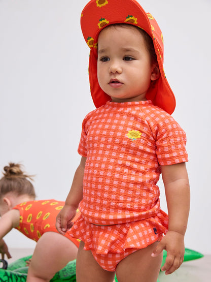 Koszulka kąpielowa Vichy swim T-shirt Baby Bobo Choses BÉBÉ Concept 