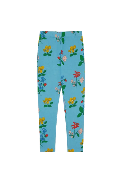 Flowers Allover Leggings BLUE